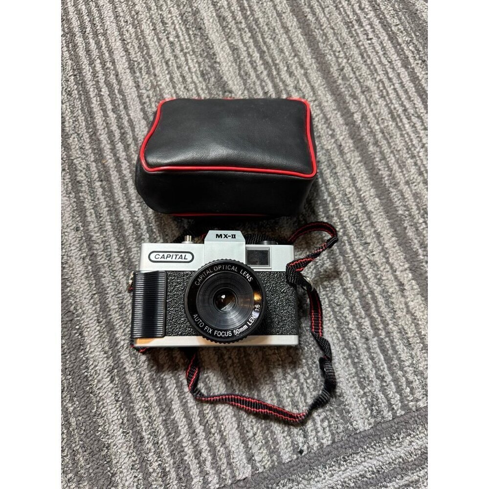 vintage Capital MX-II 35mm film camera with case